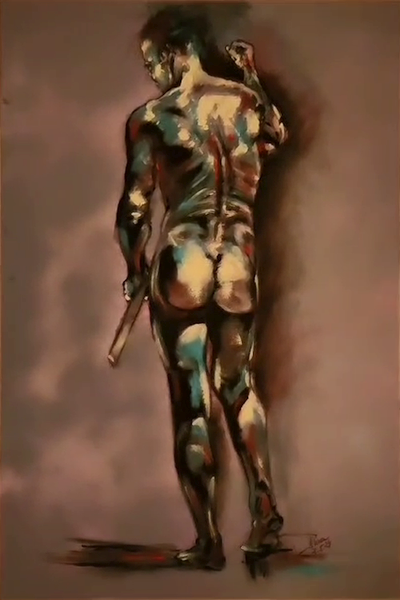 ArteDiAlina.com painting: A Busy Man